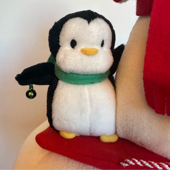 SOLD- Hallmark Jingle Pals Animated Singing Snowman Sleigh Ride Christmas Plush - Picture 3 of 16